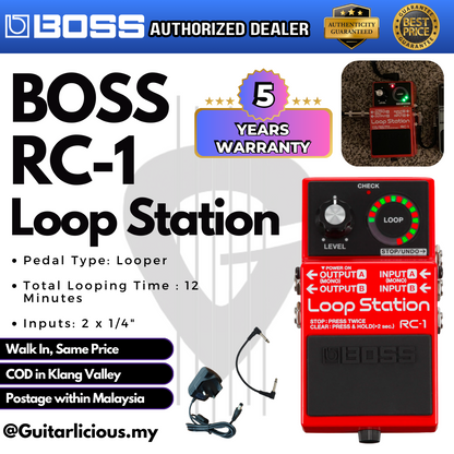 BOSS Loop Station ( RC-1 / RC1 / RC 1 ) Guitar Pedal Effect