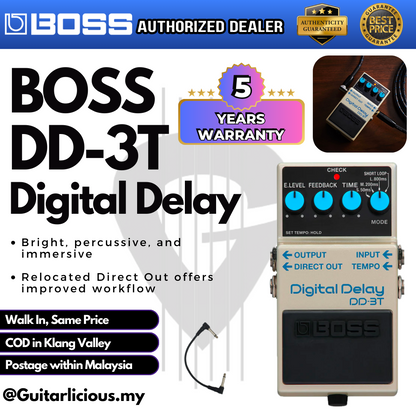 BOSS Digital Delay (DD-3T / DD3 / DD3T / DD 3T) Guitar Pedal Effect