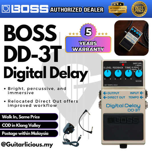 BOSS Digital Delay (DD-3T / DD3 / DD3T / DD 3T) Guitar Pedal Effect