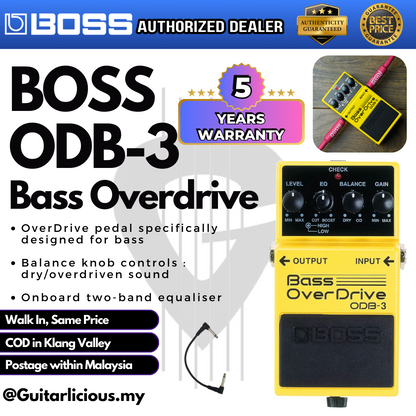 BOSS Bass Overdrive (ODB-3 / ODB3 / ODB 3 ) Guitar Pedal Effect