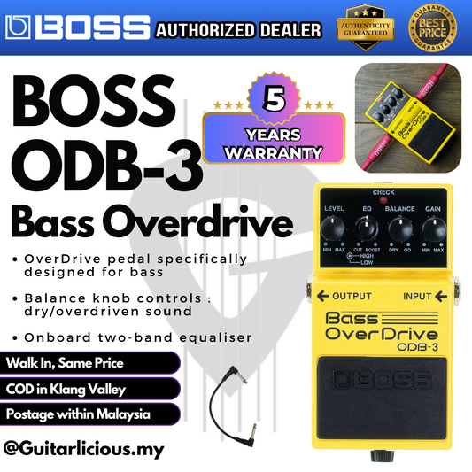 BOSS Bass Overdrive (ODB-3 / ODB3 / ODB 3 ) Guitar Pedal Effect