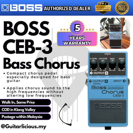 BOSS Bass Chorus ( CEB-3 / CEB3 / CEB 3 ) Guitar Pedal Effect