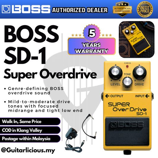 BOSS Super Overdrive (SD-1 / SD1 / SD 1) Guitar Pedal Effect