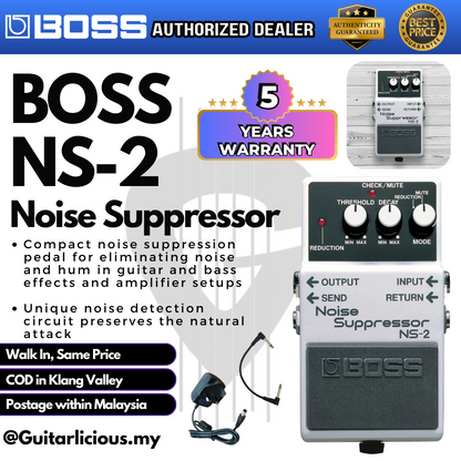 BOSS Noise Suppressor (NS-2 / NS2 / NS 2) Guitar Pedal Effect