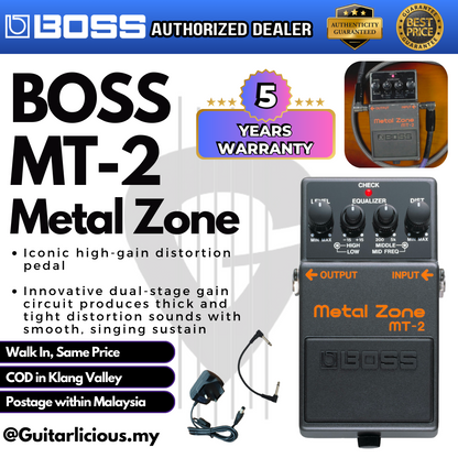 BOSS Metal Zone (MT-2 / MT2 / MT 2) Guitar Pedal Effect