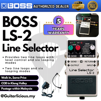 BOSS Line Selector (LS-2 / LS2 / LS 2) Guitar Effects Pedal