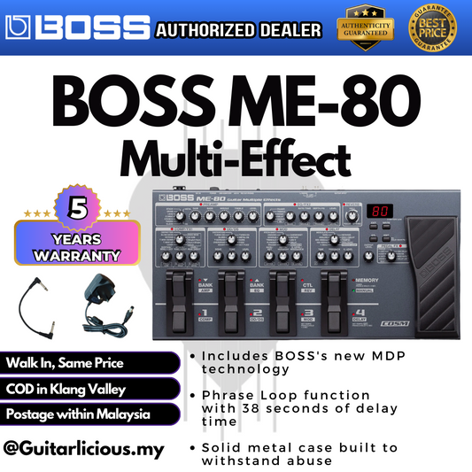 BOSS (ME-80 / ME 80 / ME80) Guitar Multi-Effects Pedal