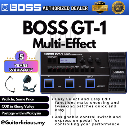 BOSS GT-1 Multi-Effects Guitar Pedal (GT-1 / GT1 / GT 1)