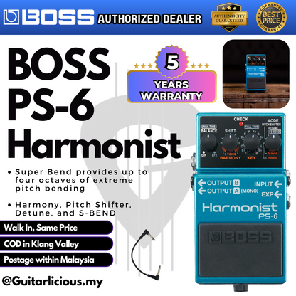 BOSS Harmonist ( PS-6 / PS 6 / PS6 ) Guitar Effects Pedal