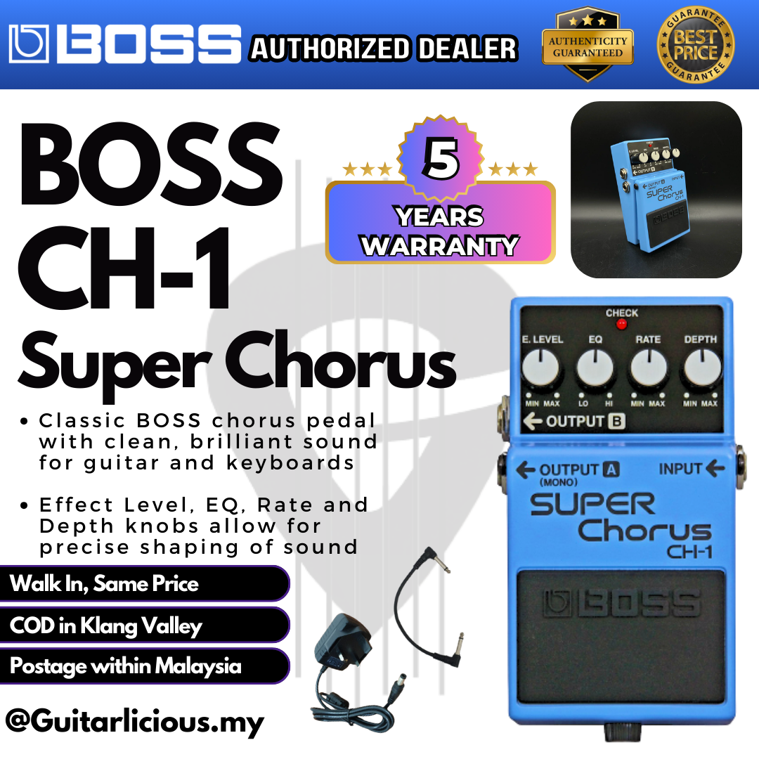 BOSS Super Chorus (CH-1) Guitar Pedal Effec (CH1 / CH1 BOSS Super Chorus (CH-1) Guitar Pedal Effec (CH1 / CH1