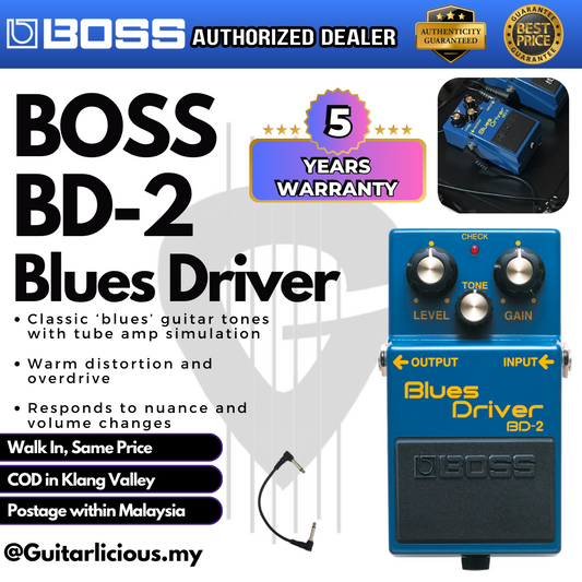 BOSS Blues Driver (BD-2 / BD2 / BD 2) Guitar Pedal Effect