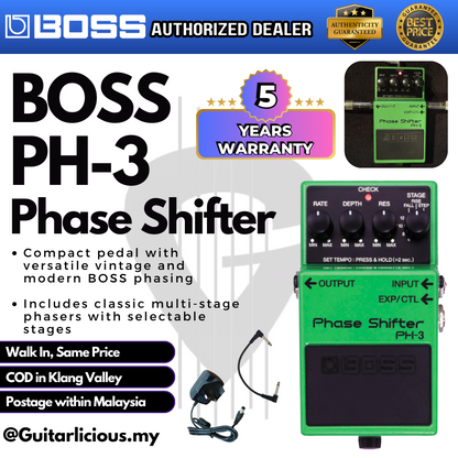 BOSS Phase Shifter (PH-3 / PH3 / PH 3) Guitar Effects Pedal