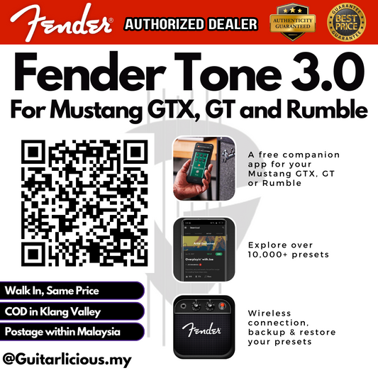 FENDER Mustang GTX50 Modelling Amps Guitar Combo Amplifier 50watts ( Mustang 50 / GTX 50 / GTX-50 )