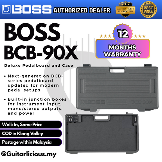 Boss BCB-90X Deluxe Pedalboard and Case with power adaptor , 10 pin parallel DC cable ( BCB 90X / BCB90X )