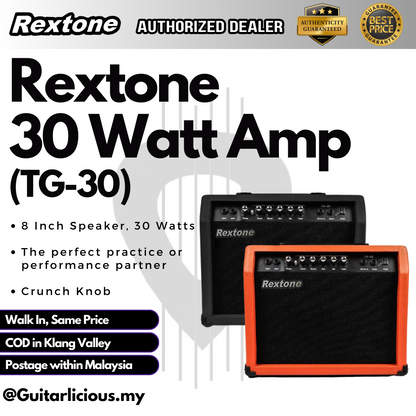 Rextone 30watt Lead Amplifier with 2 inputs ( TG30 / TG-30 )