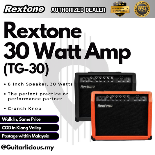 Rextone 30watt Lead Amplifier with 2 inputs ( TG30 / TG-30 )