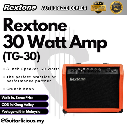 Rextone 30watt Lead Amplifier with 2 inputs ( TG30 / TG-30 )