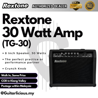 Rextone 30watt Lead Amplifier with 2 inputs ( TG30 / TG-30 )