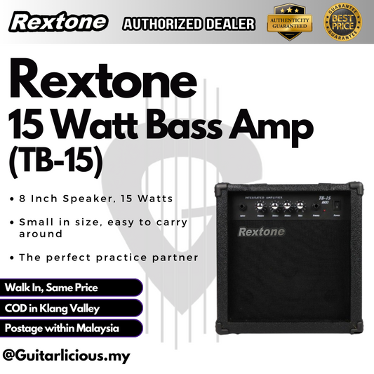 REXTONE 15watt Bass Amplifier ( TB15 / TB-15 )