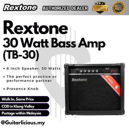 Rextone 30watt Bass Amplifier ( TB30 / TB-30 )