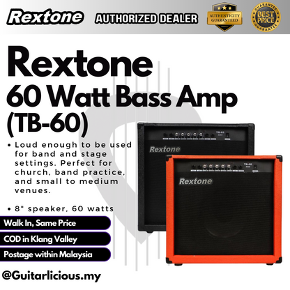 Rextone 60 watt Bass Amplifier ( TB60 / TB-60 )