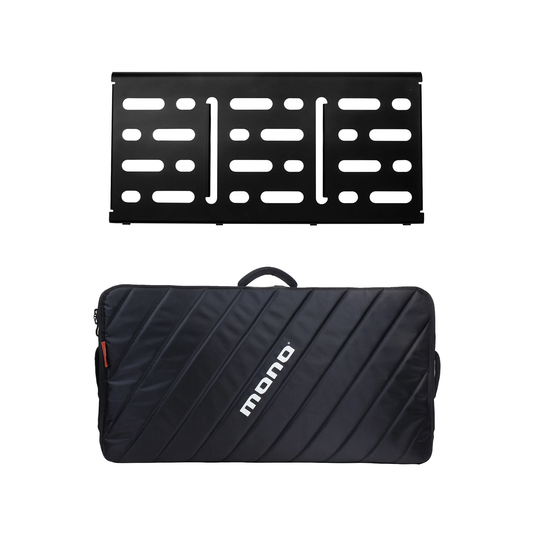 MONO Pedalboard Large, Black and Pro Accessory Case 2.0, Black - LARGE / L