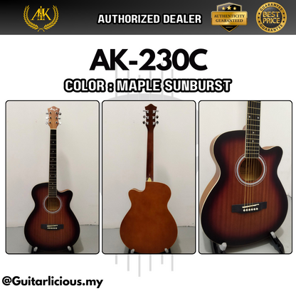 A&K Music Guitar 40 inch Acoustic Guitar ( AK230-C / AK230 / A&K-230 )