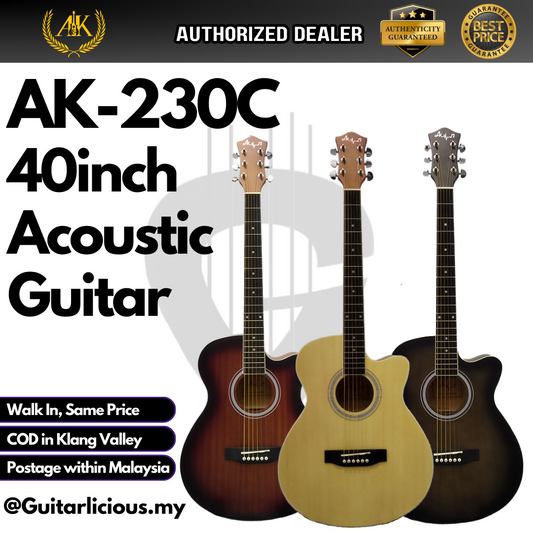 A&K Music Guitar 40 inch Acoustic Guitar ( AK230-C / AK230 / A&K-230 )