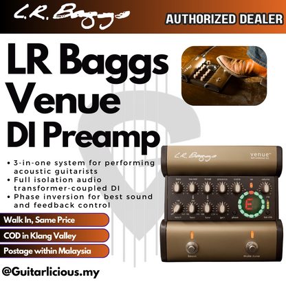 LR Baggs Venue DI Acoustic Guitar Preamp DI Box ( All in One , Direct Box / Preamp for Acoustic Guitar )