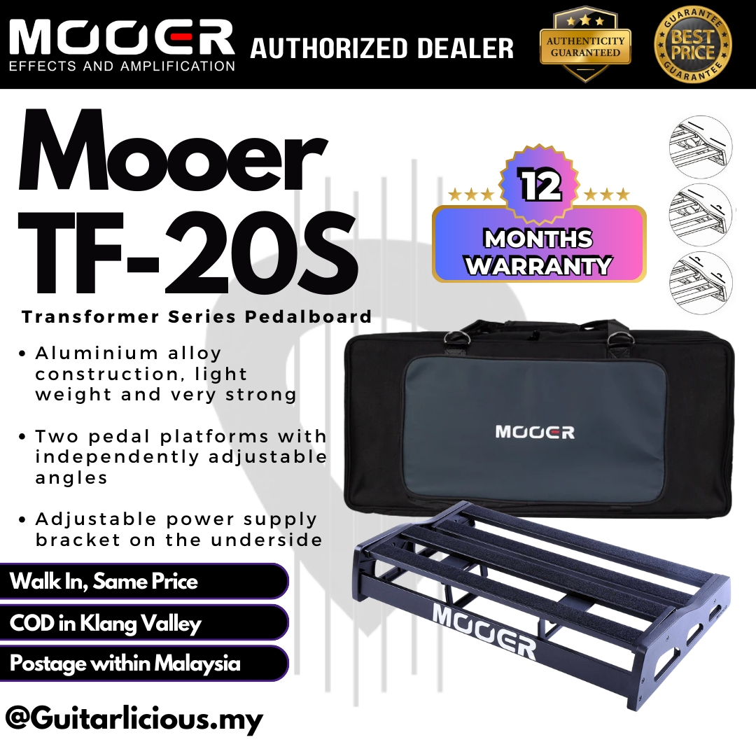 Mooer GE300 & TF-20S(エフェクターボード)セット Mooer TF-20S Transformer Series Pedalboard with Soft Case