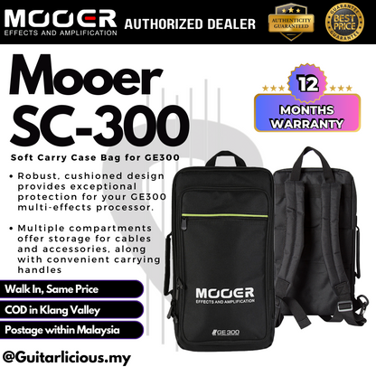 Mooer SC-300 Soft Carry Multi-Effect Pedal Board Case Bag for GE300 ( SC300 / SC 300 )