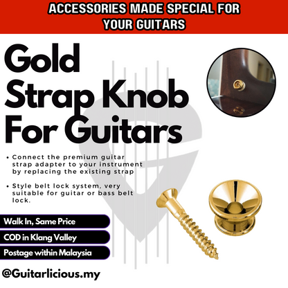 Guitar strap Buckle / Knob / button Fixing Pin with Fixing Screw