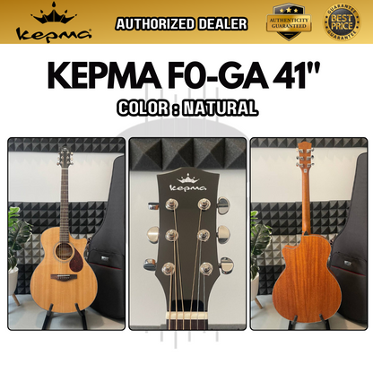 Kepma F0-GA Elite Series 41 inch Solid Top Grand Auditorium Acoustic Guitar ( F0 GA / F0GA )