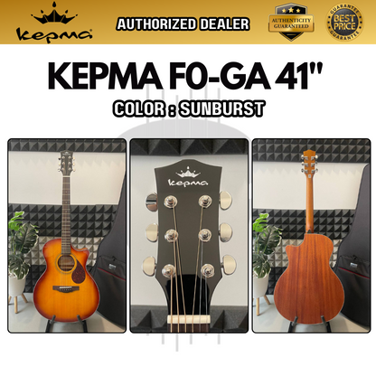 Kepma F0-GA Elite Series 41 inch Solid Top Grand Auditorium Acoustic Guitar ( F0 GA / F0GA )