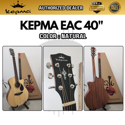 KEPMA EAC 40 inch Grand Auditorium Acoustic Guitar (EAC40 / EAC-40)