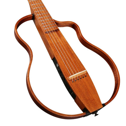 Natasha NBSG Steel String Silent Smart Guitar (with apps Control, and Free Wireless Transmitter & Receiver) - Mahogany