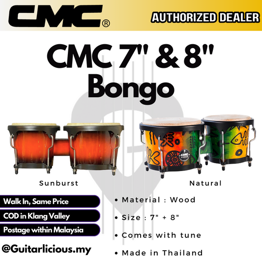 CMC Bongo Drum 7 inch & 8 inch (Made in Thailand) - CMC-BT-010