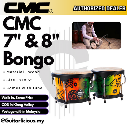 CMC Bongo Drum 7 inch & 8 inch (Made in Thailand) - CMC-BT-010