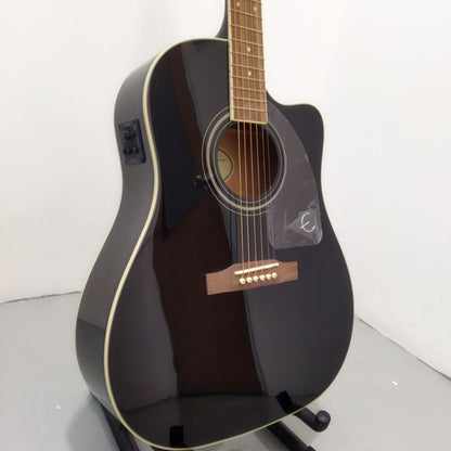 Epiphone J-45 EC Studio Acoustic-Electric Guitar with Fishman pick-up - Ebony (J45 / J45EC / J-45-EC / EE2S-EB-NH3 )