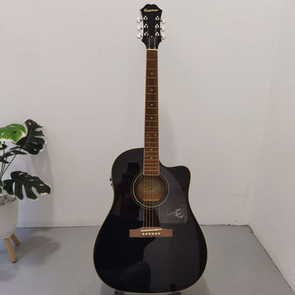 Epiphone J-45 EC Studio Acoustic-Electric Guitar with Fishman pick-up - Ebony (J45 / J45EC / J-45-EC / EE2S-EB-NH3 )