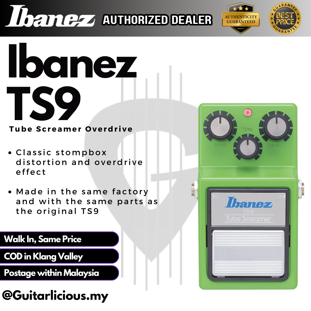 IBANEZ TS9 Tube Screamer Overdrive Effects Pedal (TS-9 / TS 9