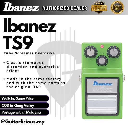 IBANEZ TS9 Tube Screamer Overdrive Effects Pedal (TS-9 / TS 9)