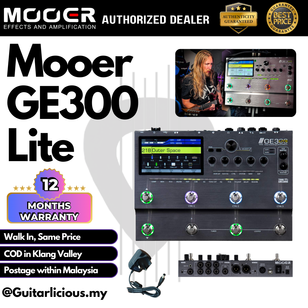 Mooer GE300 Lite Multi Effects Processor Pedal Effects – GUITARLICIOUS