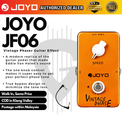 JOYO Vintage Phase (JF-06 / JF06 / JF 06) Guitar Effects Pedal