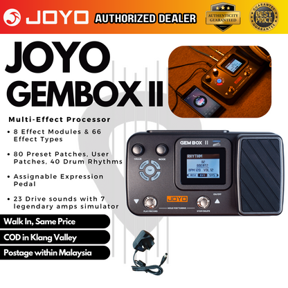 JOYO Gem Box II Multi-Effects Guitar Pedal (Gembox 2 / Gembox2)