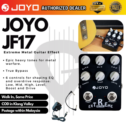 JOYO Extreme Metal (JF-17 /J JF17 / JF 17) Guitar Effects Pedal