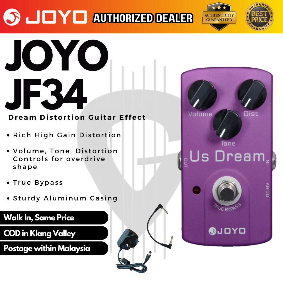 joyo us dream pedal Joyo JF-34 US Dream Guitar Effects Pedal (JF34) – GUITARLICIOUS