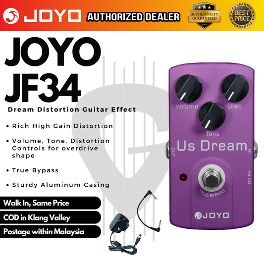 JOYO US Dream Distortion (JF-34 / JF34 / JF 34) Guitar Effects Pedal