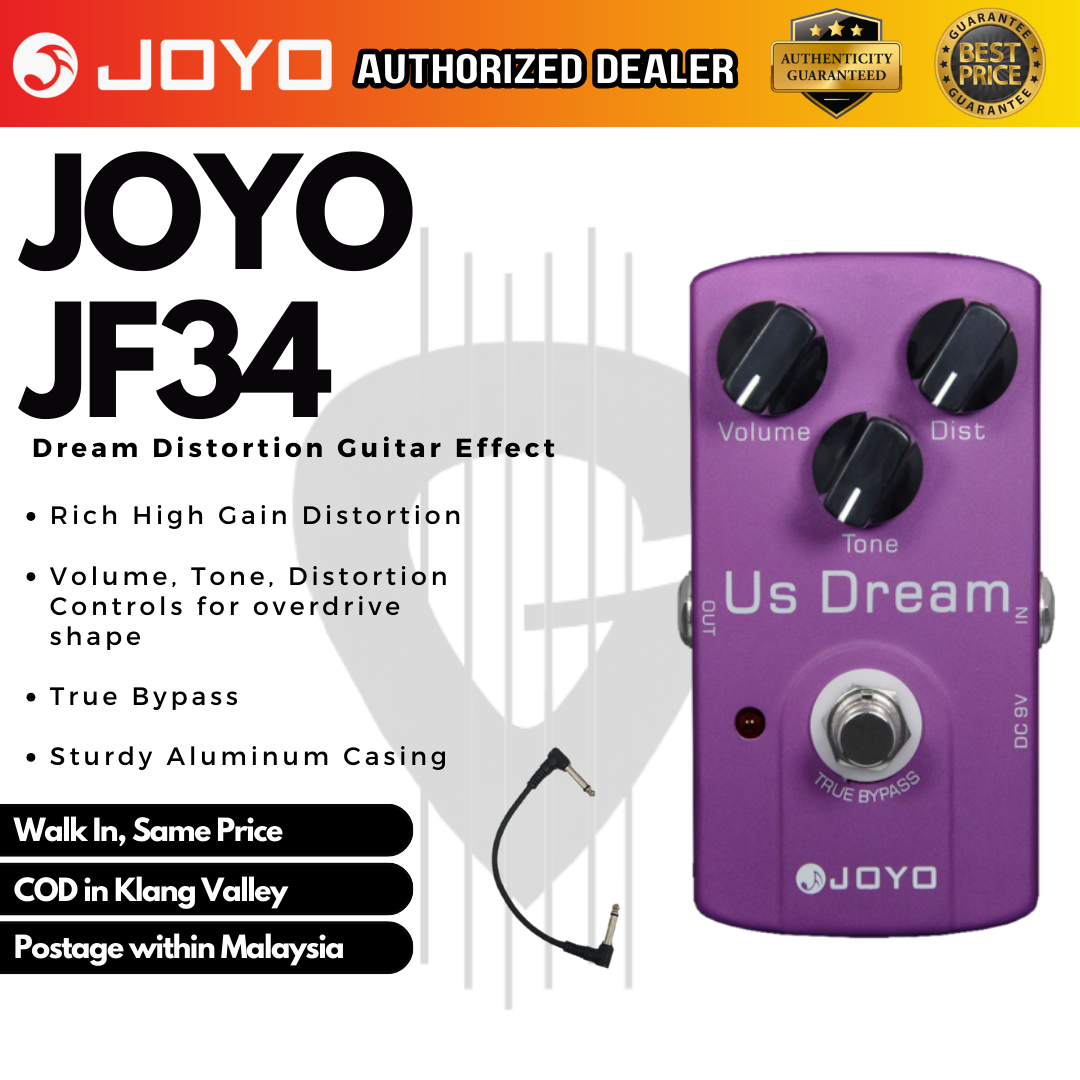 joyo us dream pedal JF-34 Guitar Effects (JF34) – GUITARLICIOUS Malaysia Metal Gear Solid 3 Farben:Moosgrün 01 black