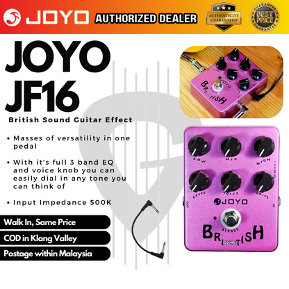 JOYO British Sound (JF-16 / JF16 / JF 16) Guitar Effects Pedal